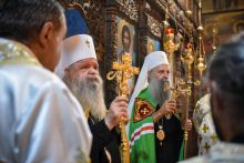 Претстојателите на Српската и на Македонската Православна Црква отслужија Света Божествена Литургија во манастирот „Свети Јоаким Осоговски“ крај Крива Паланка